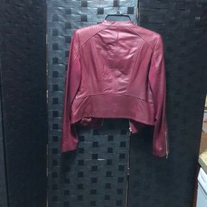 Burgundy Leather jacket